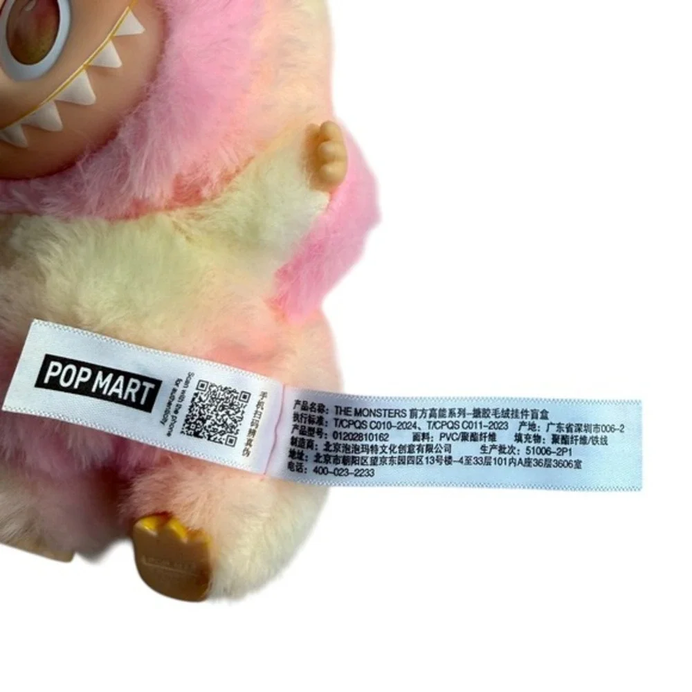 NEW Pop Mart Labubu The Monsters Big Into Energy Loyalty Pink Yellow Pendant